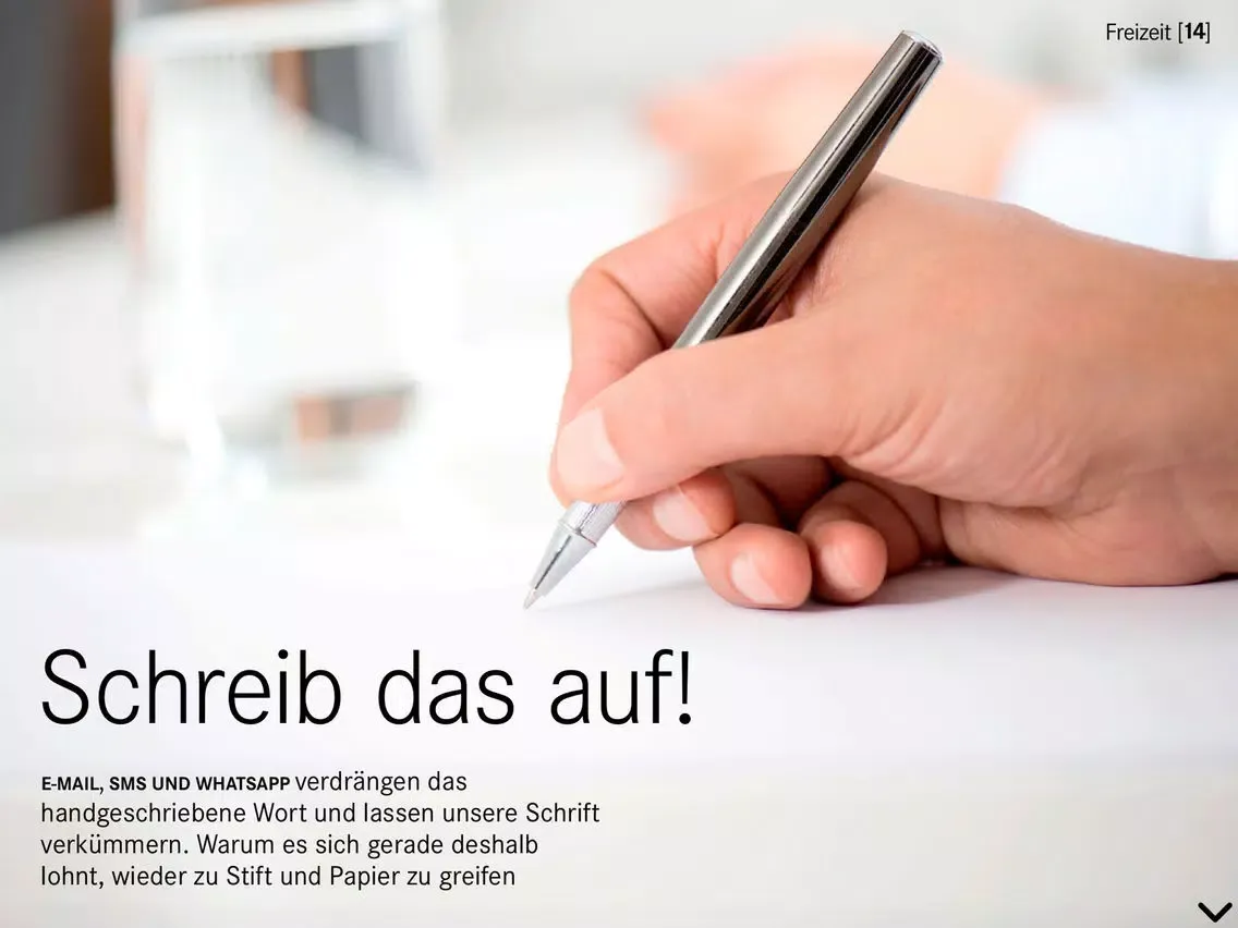 Tangkapan skrin HORBACH LEBEN Magazin iPad 