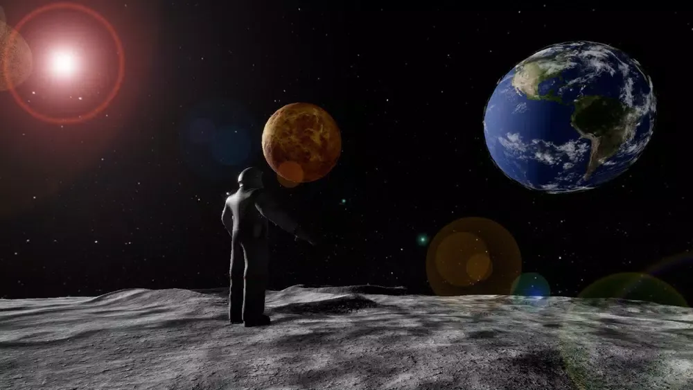 Screenshot di Lernen auf dem Mond