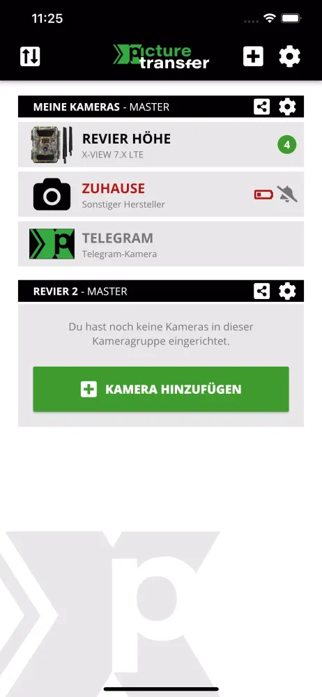 Screenshot di picture transfer Wildkameras