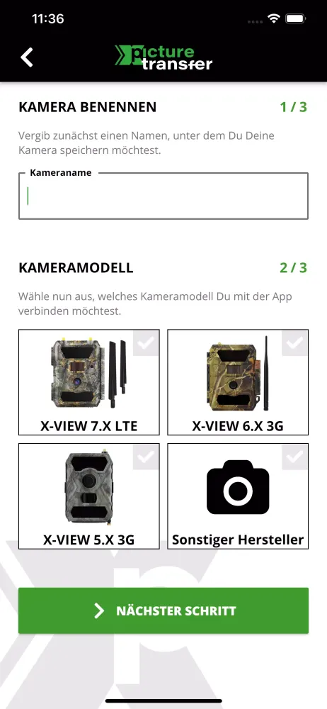 Screenshot di picture transfer Wildkameras