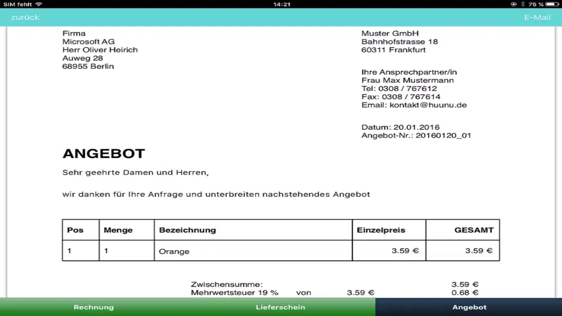 Rechnung Lite App應用截圖
