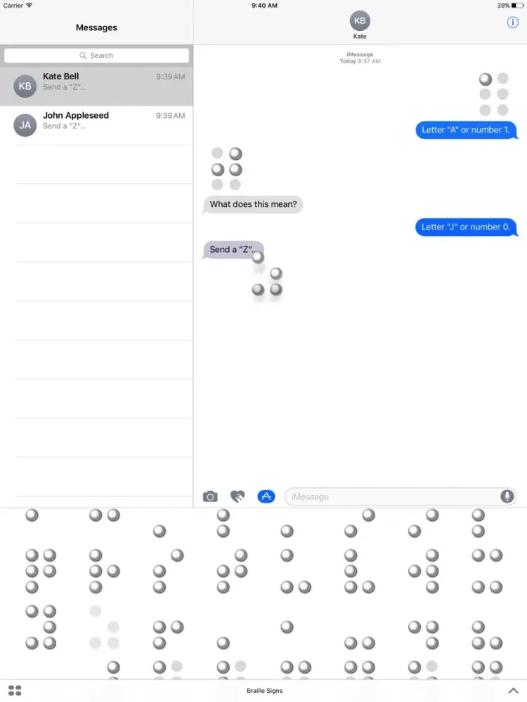 صور Braille Signs iPad 