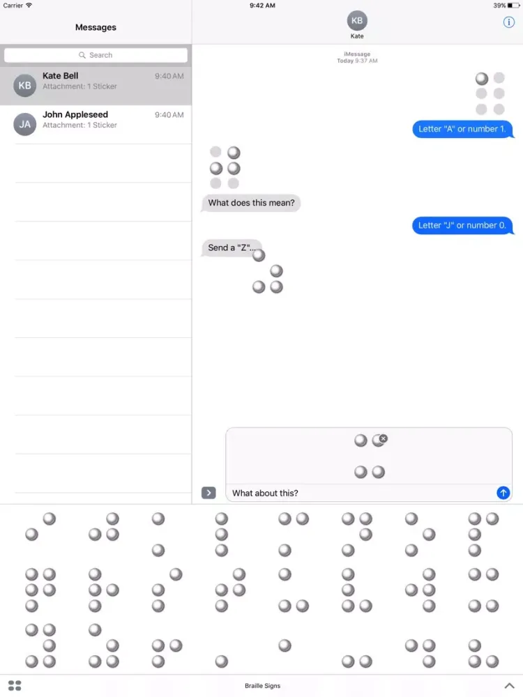 صور Braille Signs iPad 