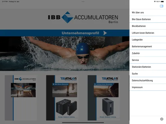 IBB Berlin iPad  スクリーンショット