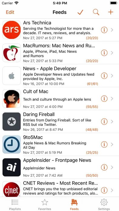Legi (RSS Feed Reader) স্ক্রিনশট