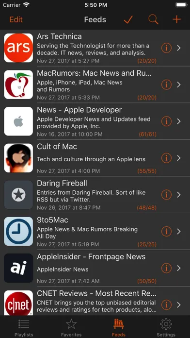 Legi (RSS Feed Reader) স্ক্রিনশট