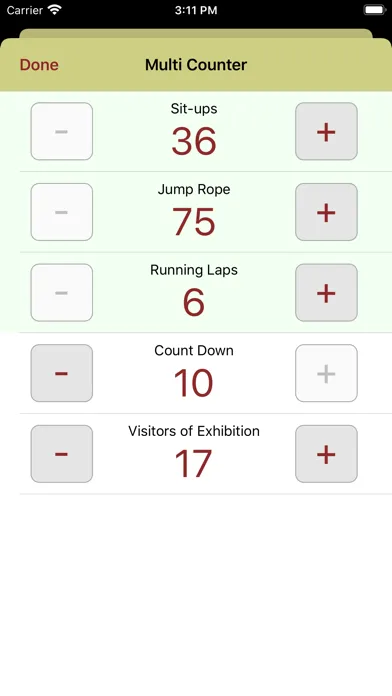 Nombri (Tally Counter)应用截图