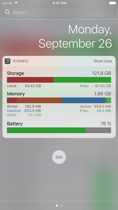 Sys Info Widget スクリーンショット