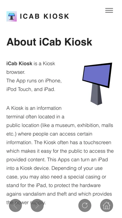 iCab Kiosk (Web Browser)应用截图