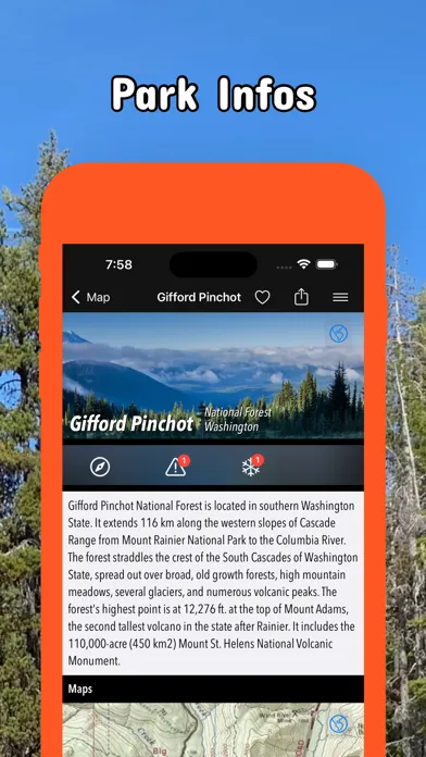 Capturas de tela do National Forests Northwest