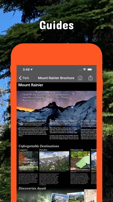 Capturas de tela do National Forests Northwest