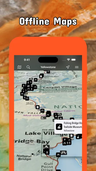 Yellowstone Pocket Maps 스크린샷