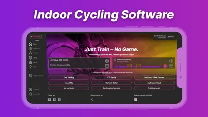 Tangkapan skrin icTrainer: Indoor Cycling App