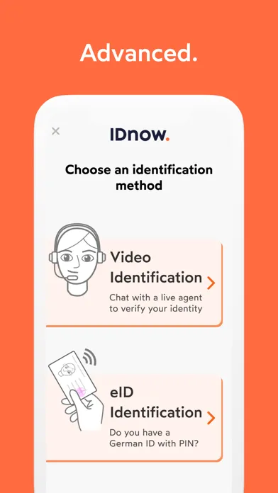 Ảnh chụp màn hình của IDnow Online-Ident