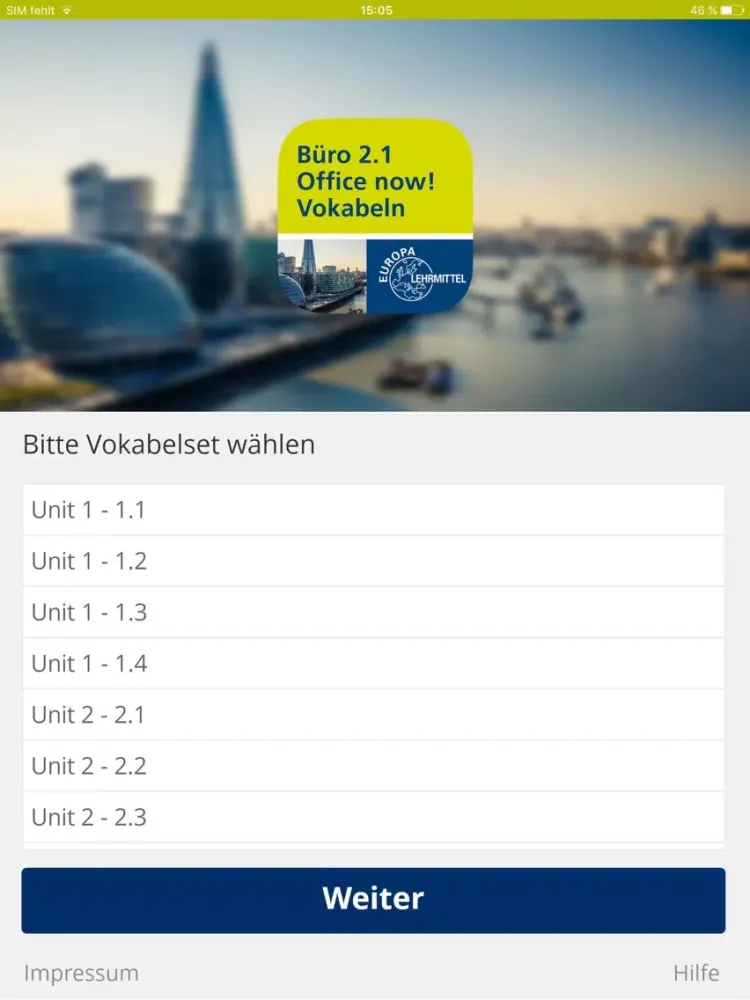 Büro 2.1, Office now! Vokabeln iPad  Screenshots