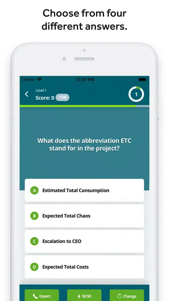 PM Quiz according to IPMA ICB4 Screenshots