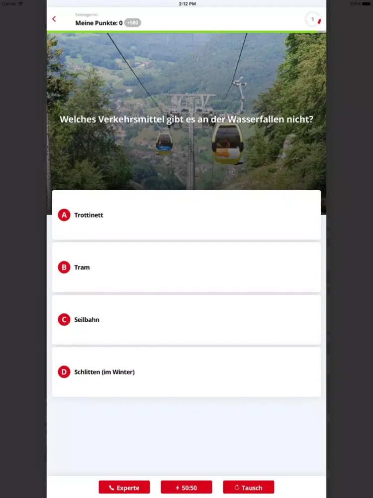 Baselland Tourismus Quiz iPad  スクリーンショット