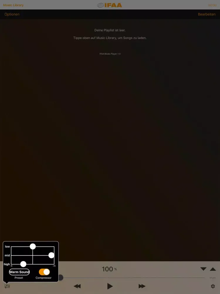 IFAA PRIME Music Player iPad  스크린샷