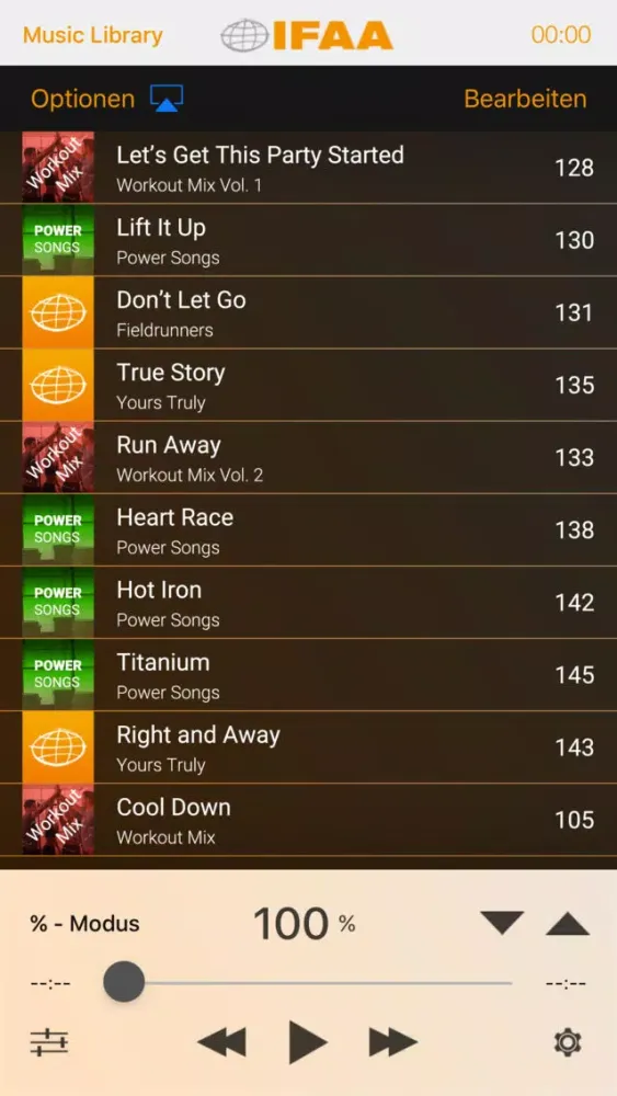 IFAA PRIME Music Player 스크린샷