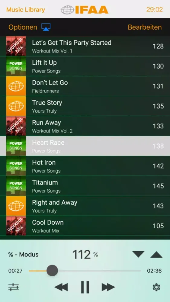 IFAA PRIME Music Player 스크린샷