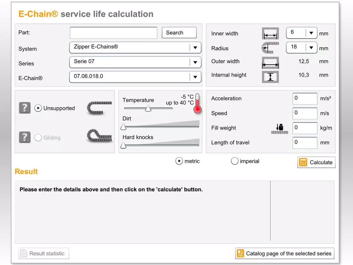 e-chains® lifetime calculator iPad 应用截图
