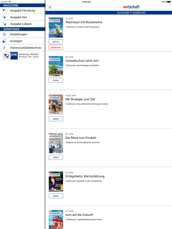 صور IHK-Magazin Schleswig-Holstein iPad 