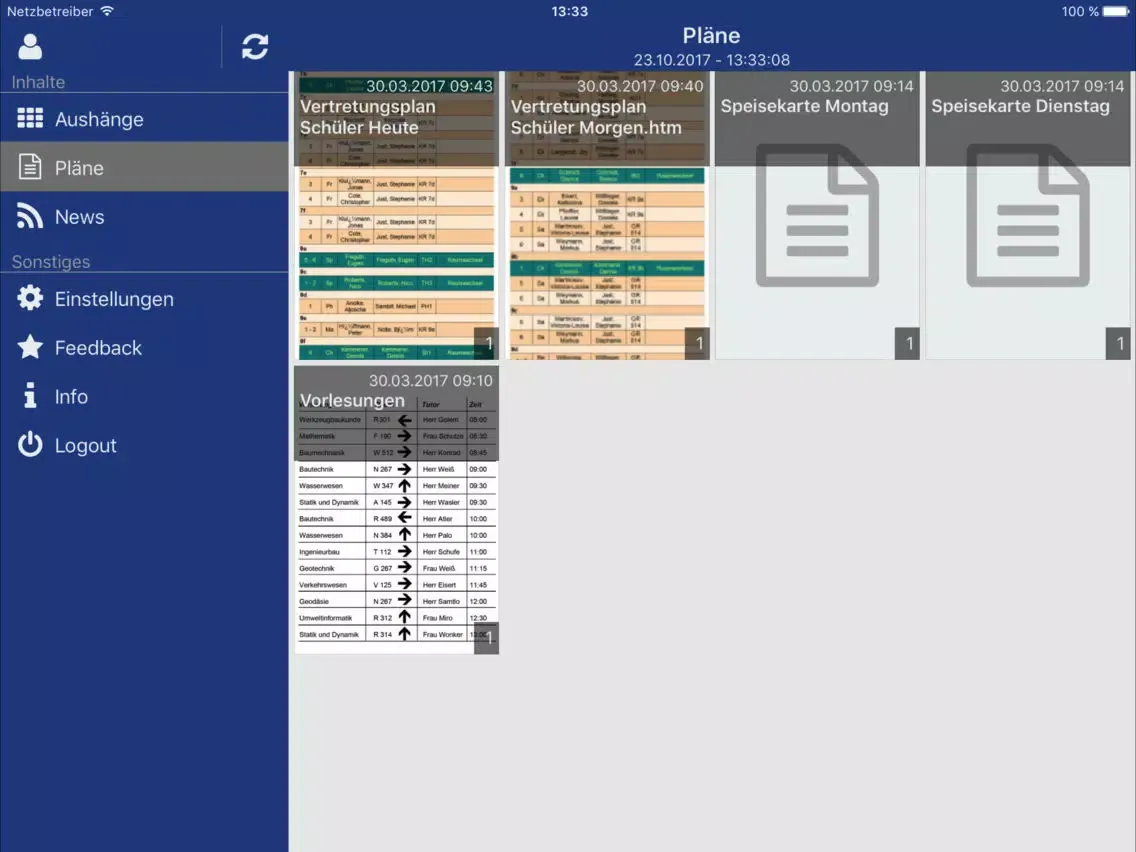 Capturas de pantalla de IHK SchulApp (IHK Potsdam) iPad 