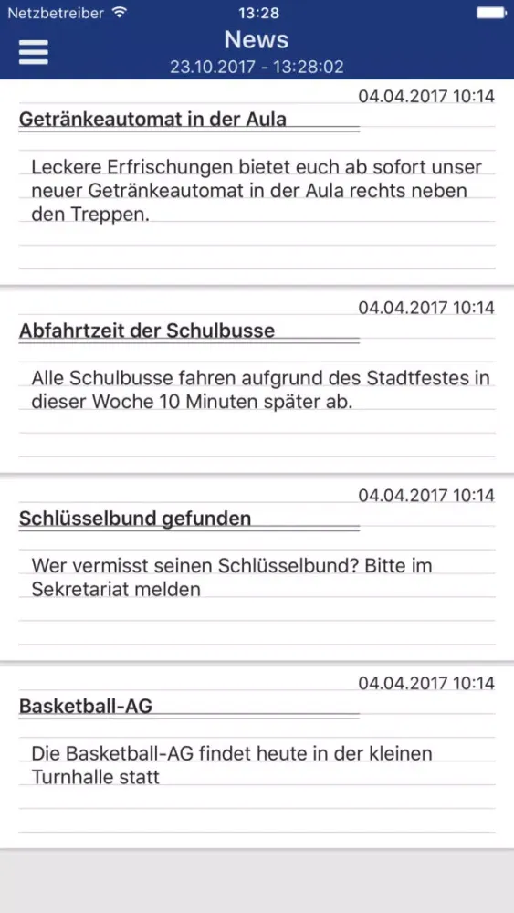Capturas de pantalla de IHK SchulApp (IHK Potsdam)