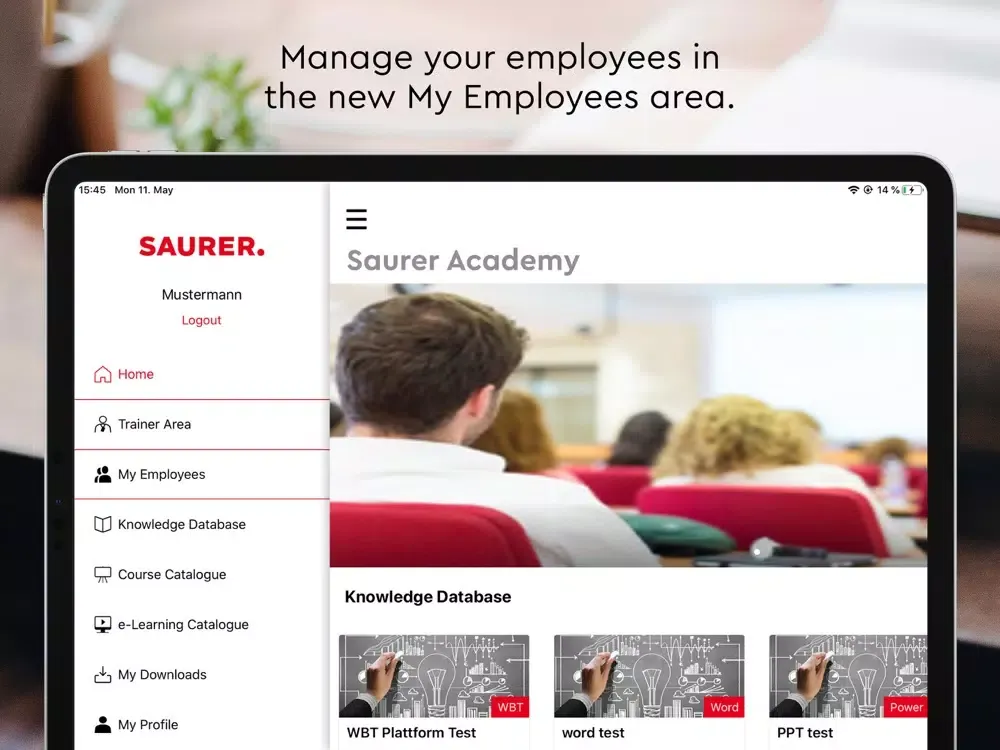 Zrzuty ekranu Saurer Academy iPad 
