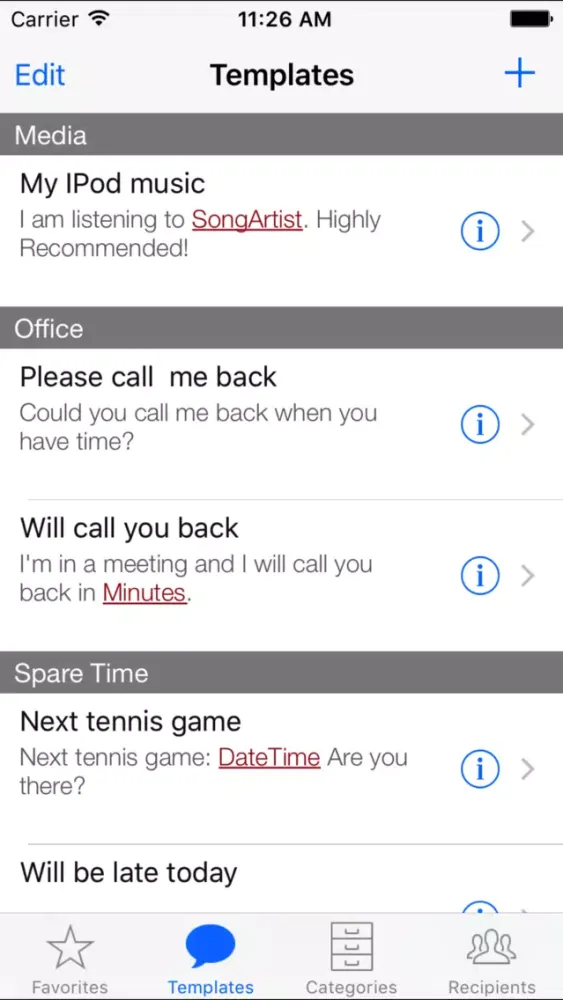 SMS Blocks - The SMS Templates Tool應用截圖