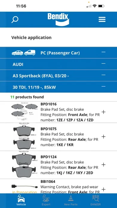 Bendix Brakebook應用截圖