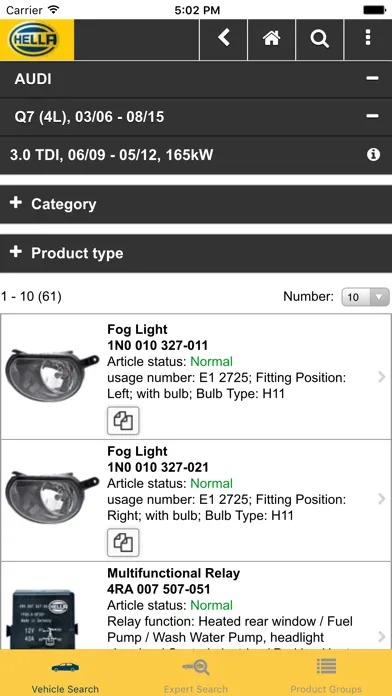 Hella Catalog Screenshots