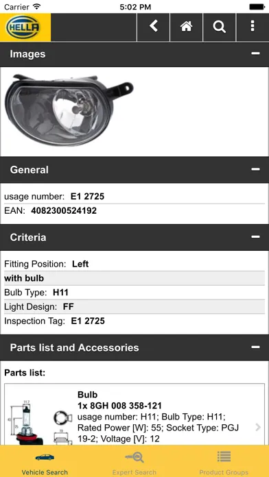 Hella Catalog Screenshots