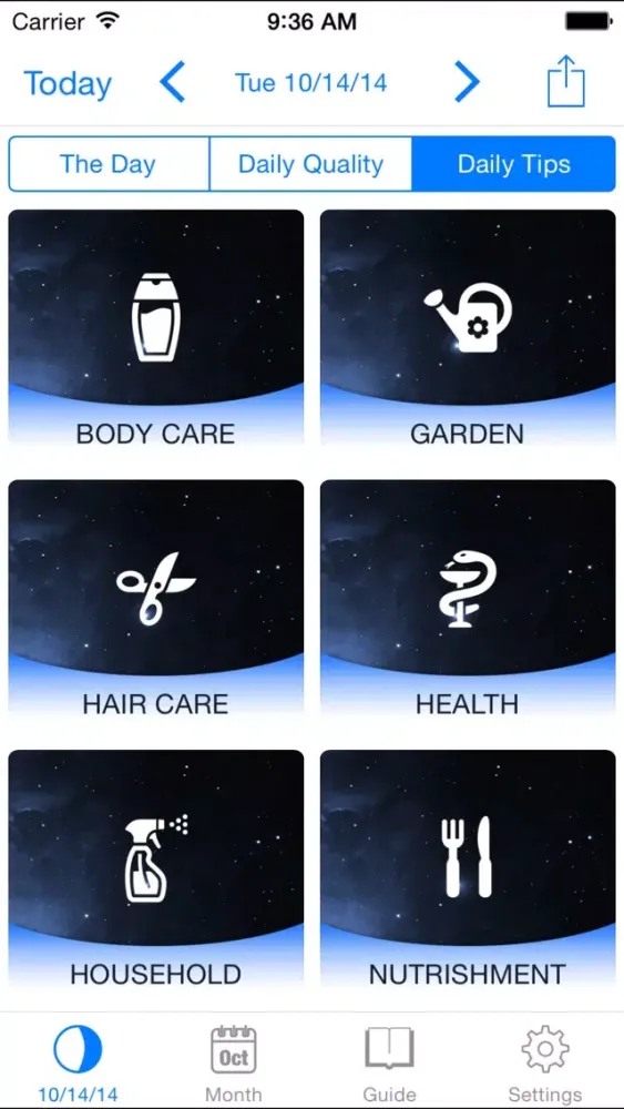MoonWorx Lunar calendar Lite Screenshots