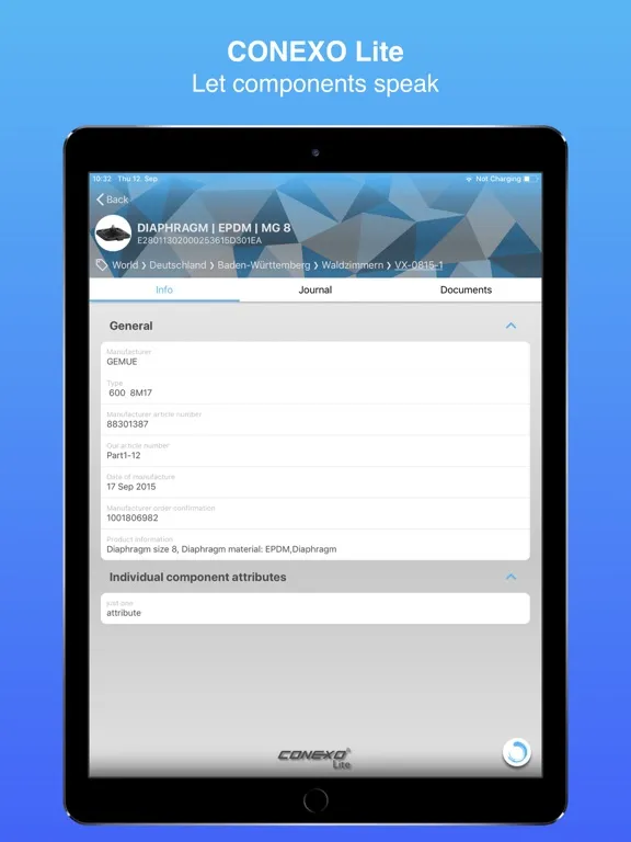 CONEXO Lite iPad  Screenshots