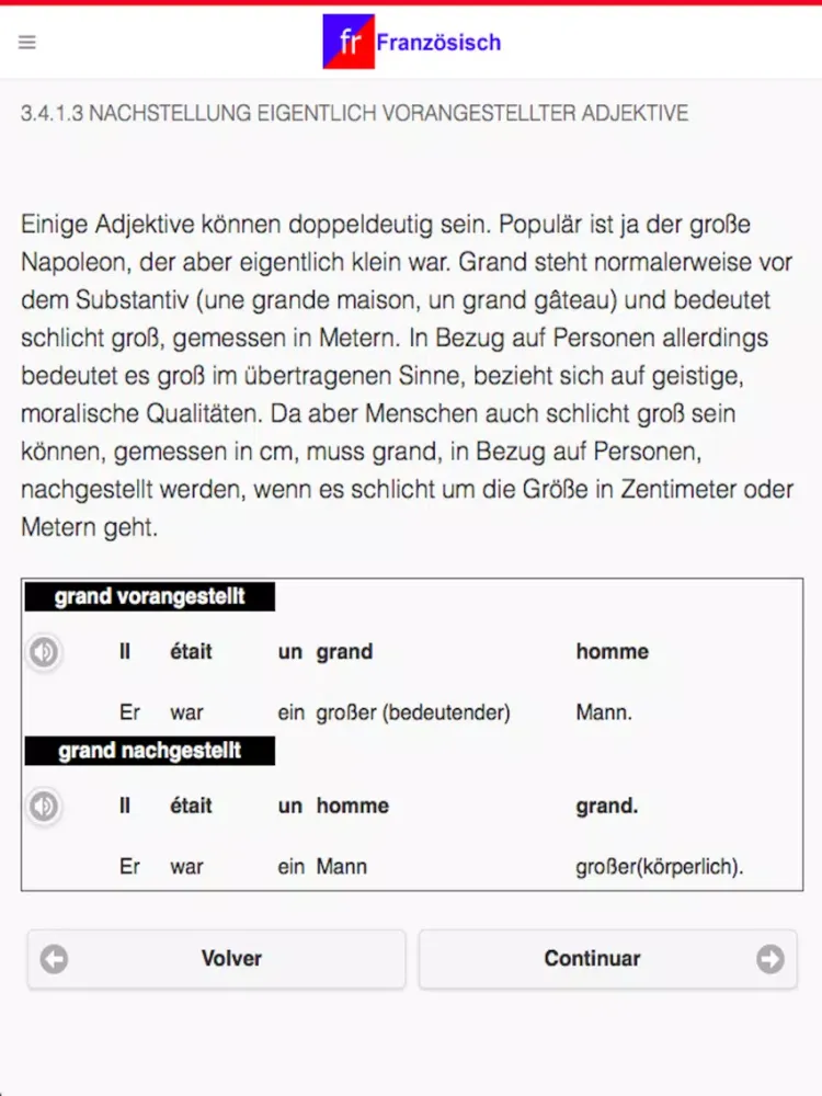 Französischkurs iPad 应用截图