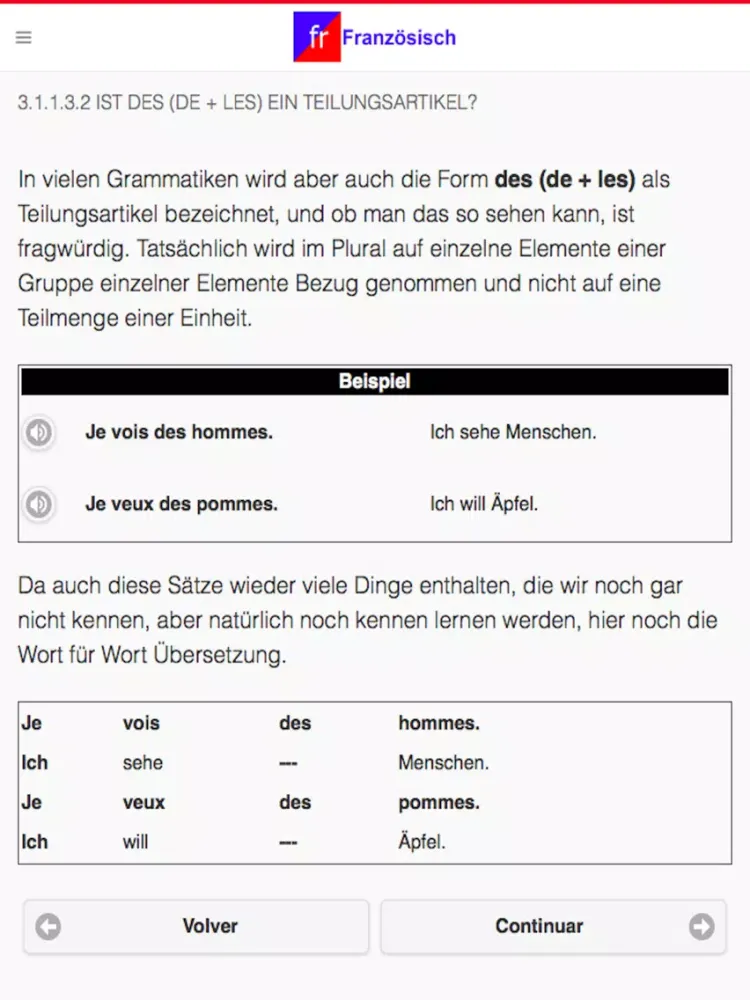 Französischkurs iPad 应用截图