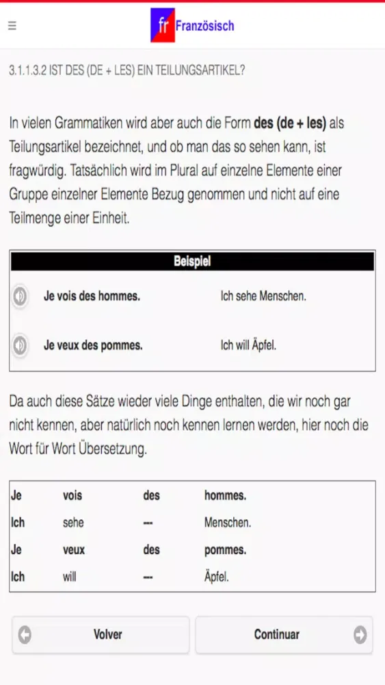 Französischkurs应用截图