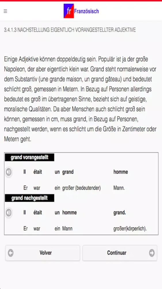 Französischkurs应用截图