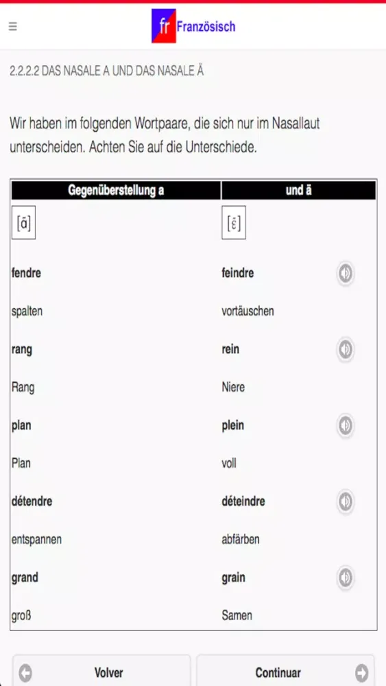 Französischkurs应用截图