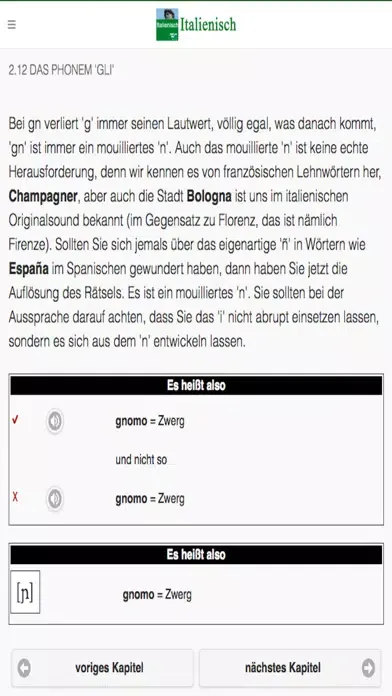 Italienisch Ekran Görüntüleri