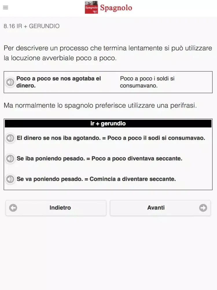 Tangkapan layar Spagnolo iPad 