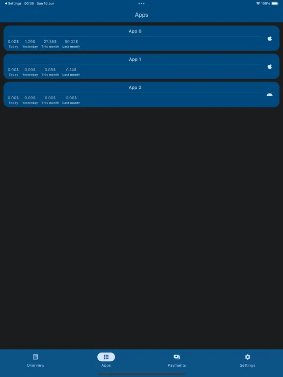 Capturas de tela do Admob Companion iPad 