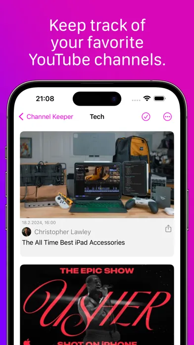 Capturas de pantalla de Channel Keeper for YouTube