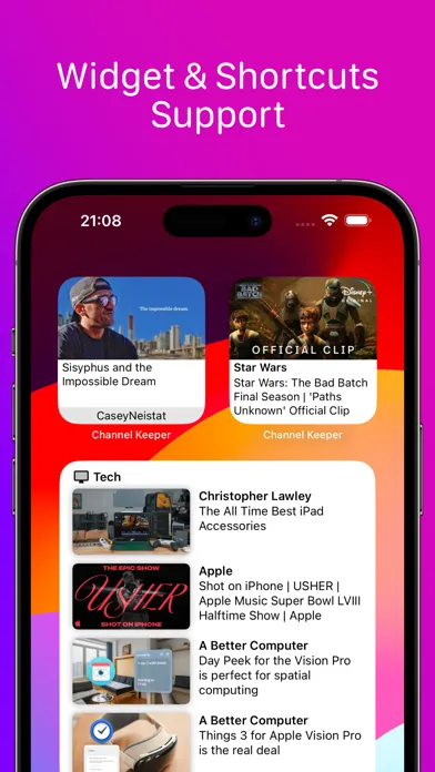 Capturas de pantalla de Channel Keeper for YouTube