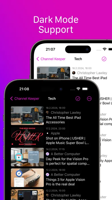 Capturas de pantalla de Channel Keeper for YouTube