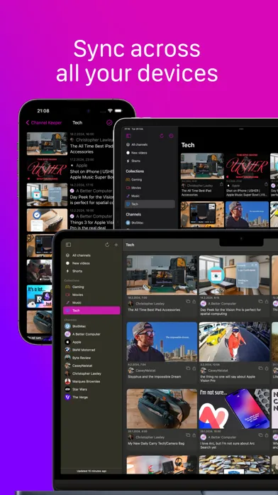 Capturas de pantalla de Channel Keeper for YouTube