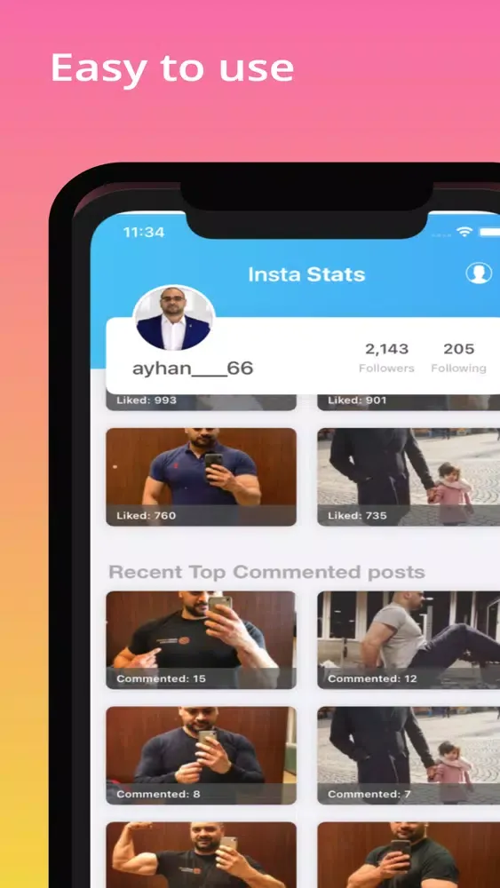 تصاویر Insta follower stats - Reports