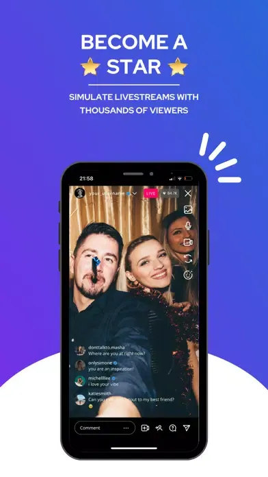IG Live - Fame Simulator スクリーンショット