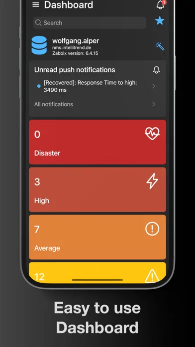 IntelliTrend Mobile for Zabbix स्क्रीनशॉट